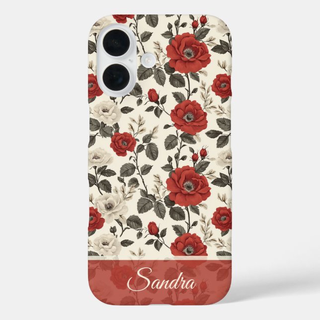 Modische Geschenke für Mütter Rosa Blumen individu Case-Mate iPhone Hülle (Rückseite)