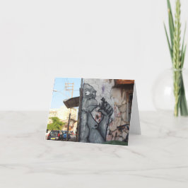 Modische Gorilla-Anmerkungs-Karte Karte