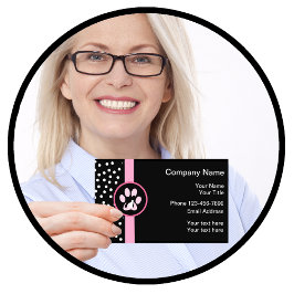 Modische Haustier-Dienstleistungen Visitenkarte