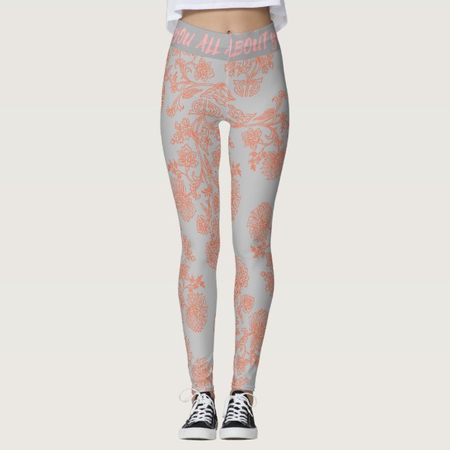 Modische High-Waist-Leggings Leggings (Vorderseite)