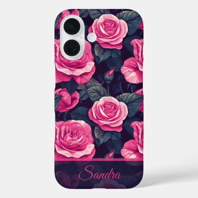Modische Hochzeitsgeschenke Rosenname Case-Mate iPhone Hülle (Rückseite)