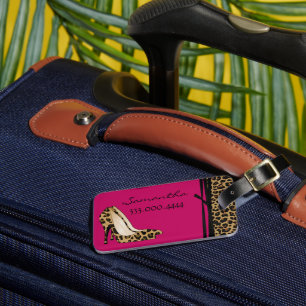 Modische Jaguar Silettos Custom Luggage Tag Gepäckanhänger