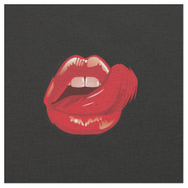 Modische Lippenkonfektion zeichnend. Pommes. flink Stoff