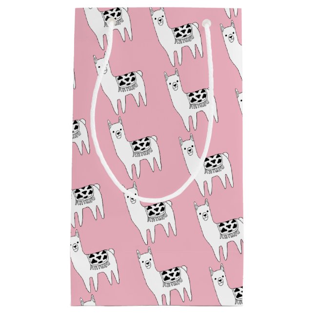 Modische moderne Lama-Skizze Kleine Geschenktüte (Vorderseite)