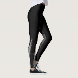 Modische monochrome Urban Graffiti Smear Leggings
