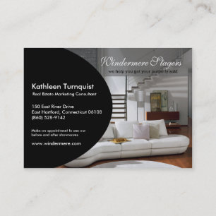 Modische Ovale Profil-Visitenkarte Visitenkarte