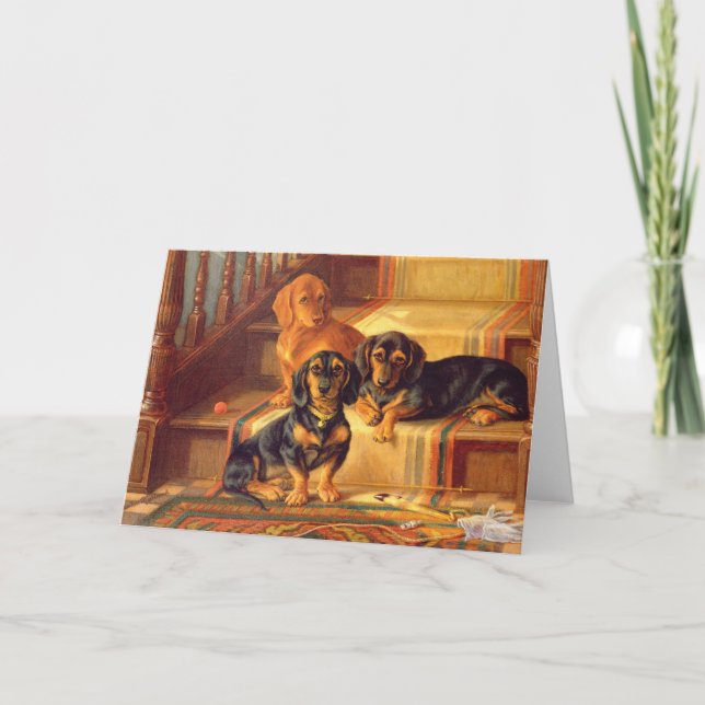 Modische Raffinitäten Feiertagskarte (Vorderseite)