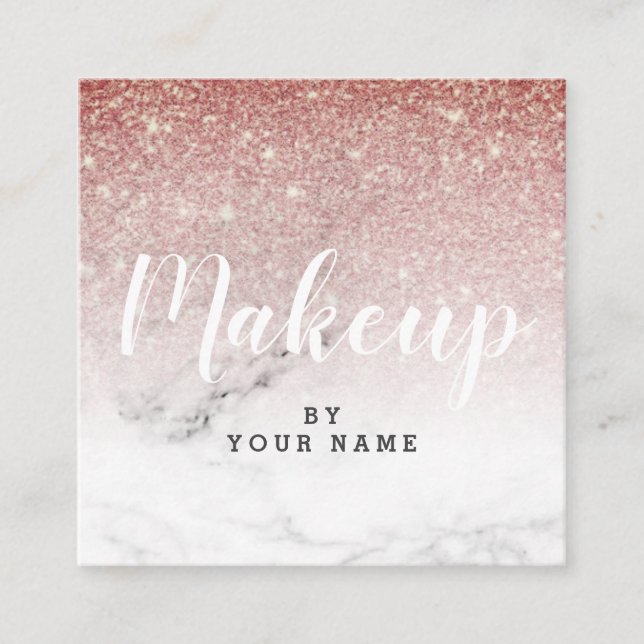 Modische schicke quadratische visitenkarte (Vorderseite)