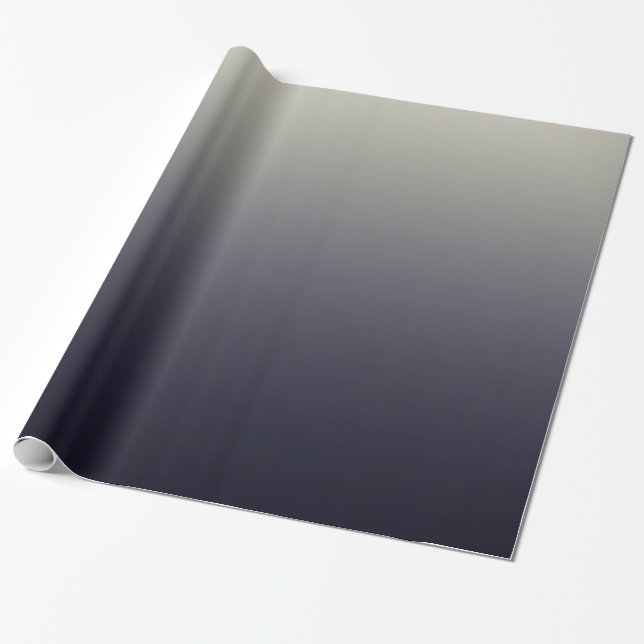 Modische schwarze Ombre Steigung Geschenkpapier (Ungerollt)
