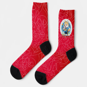 Modische Socken farbenfroh Fußball-Amerikanerin