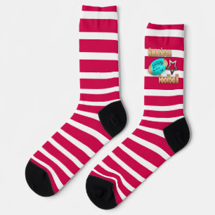 Modische Socken farbenfroh Fußball-Amerikanerin