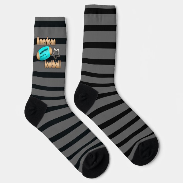 Modische Socken farbenfroh Fußball-Amerikanerin (Rechts)