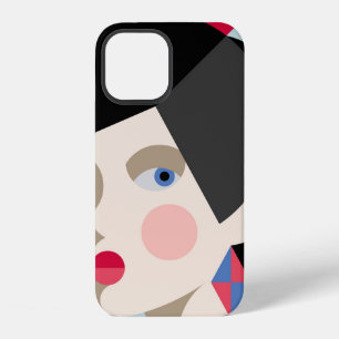 Modische stilvolle Frau. Modernistische Stil Frau iPhone 12 Hülle