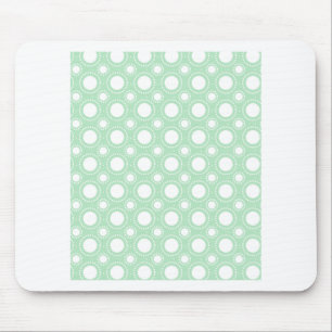 Modische tadellose grüne Tupfen Mousepad