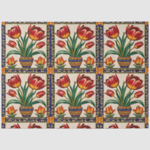 Modische Tulpen Schöne Sammlung Seidenpapier