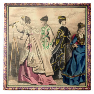 Modische Viktorianische Ladys Keramik Tile Fliese