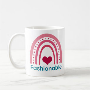 Modische Viva Magenta Boho Rainbow Kaffeetasse