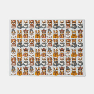 Modische Welsh Corgi Hunde Fußmatte