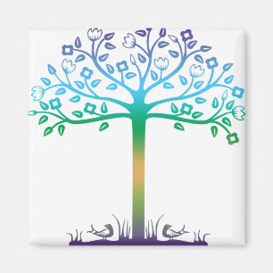 Modischer Baum-Entwurf Magnet