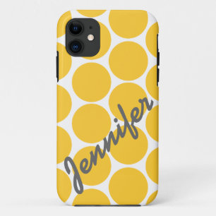 Modischer gelber Tupfen-Muster iPhone 5 Kasten Case-Mate iPhone Hülle