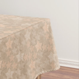 Modischer handwerklicher Hintergrund mit Sternen. Tischdecke