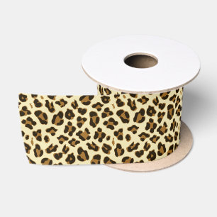 Modischer Leopard-Druck Satinband