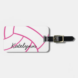 Modischer Monogramm-Volleyball-Gepäckanhänger Gepäckanhänger