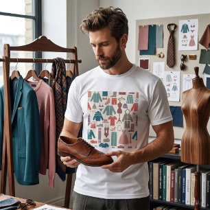 Modischer Muster-Stil Kleidung Grafik T-Shirt