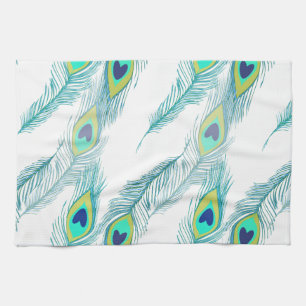 Modischer Pfau-Feder-Muster-Druck Küchentuch