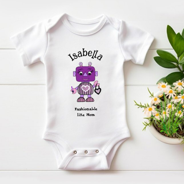 Modischer Roboter  Baby Strampler (Von Creator hochgeladen)