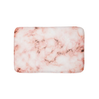Modischer rosa und weißer badematte
