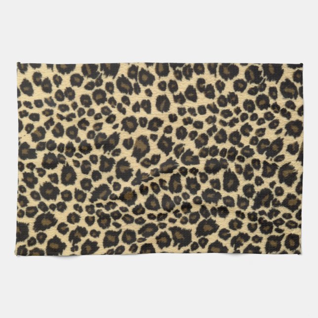 Modischer Safari-Leopard-Druck Handtuch (Horizontal)