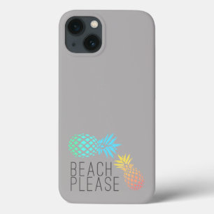 modischer Sommer "Strand bitte", bunte Ananas Case-Mate iPhone Hülle