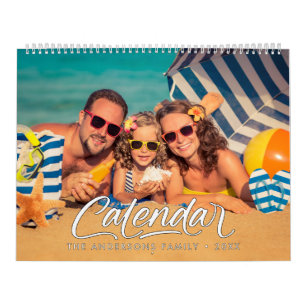 Modischer stilvoller Foto-Familienkalender 2027 Kalender