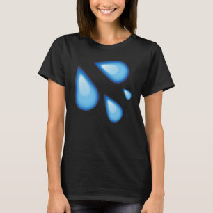 Modischer Tropfen Dripping Water Graphic Niedlich T-Shirt