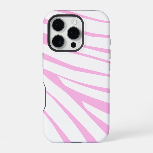 Modischer Zebradruck-Design iPhone Hülle (Rückseite)