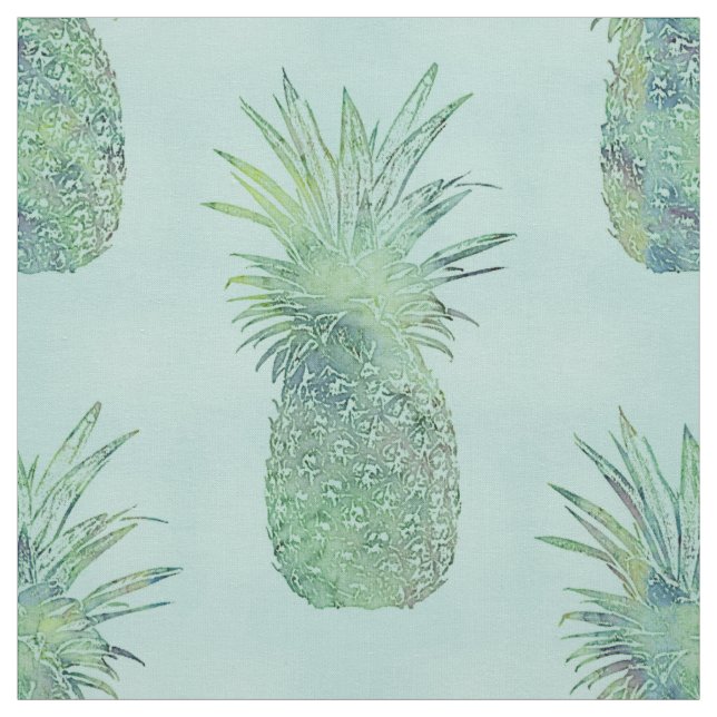 Modisches Aquarell-Ananas-Muster Stoff (Muster)
