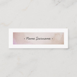 Modisches Aquarell schüren BrownminiVisitenkarte Mini Visitenkarte