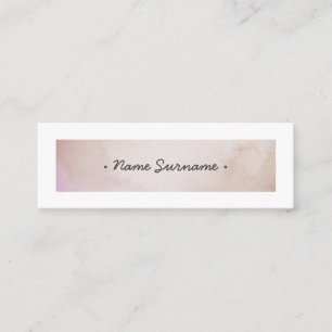 Modisches Aquarell schüren BrownminiVisitenkarte Mini Visitenkarte