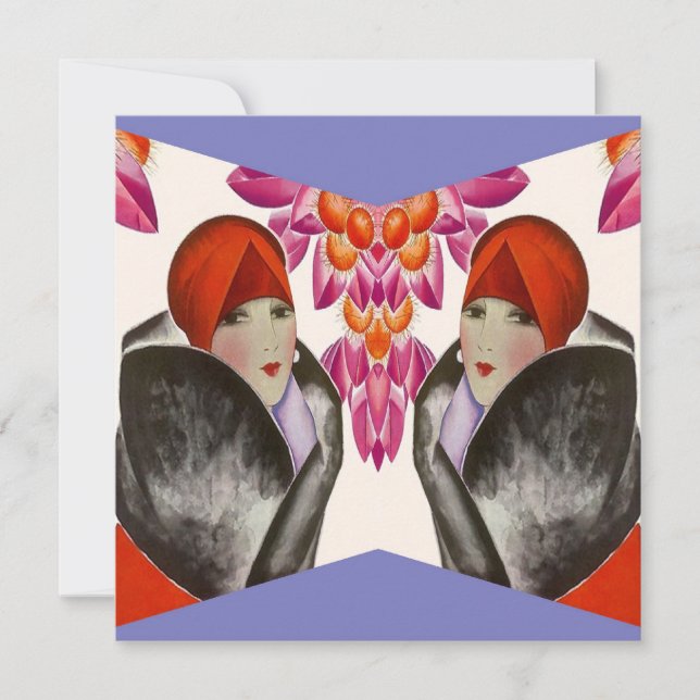 MODISCHES BESONDERS ANZUFERTIGEN FREUND-EINLADUNG EINLADUNG (Vorderseite)