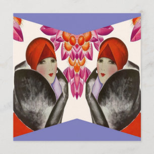 MODISCHES BESONDERS ANZUFERTIGEN FREUND-EINLADUNG EINLADUNG