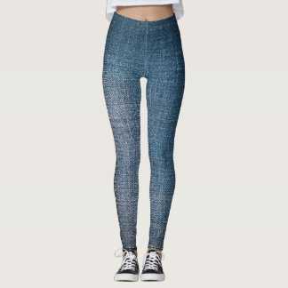 Modisches Blue Jeans-Muster Leggings