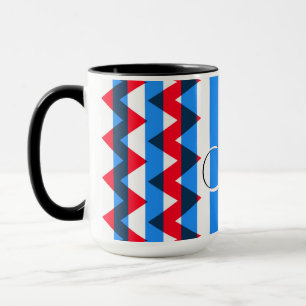 Modisches Chevron-Streifenmuster #5 Tasse