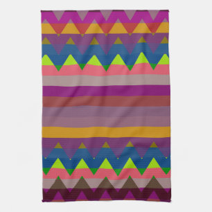 Modisches Chevron-Streifenmuster #6 Handtuch