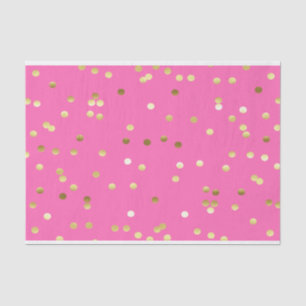 Modisches Goldfolieconfetti-Pink Seidenpapier