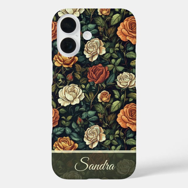 Modisches Hochzeitsgeschenk Rose Blumen individuel Case-Mate iPhone Hülle (Rückseite)
