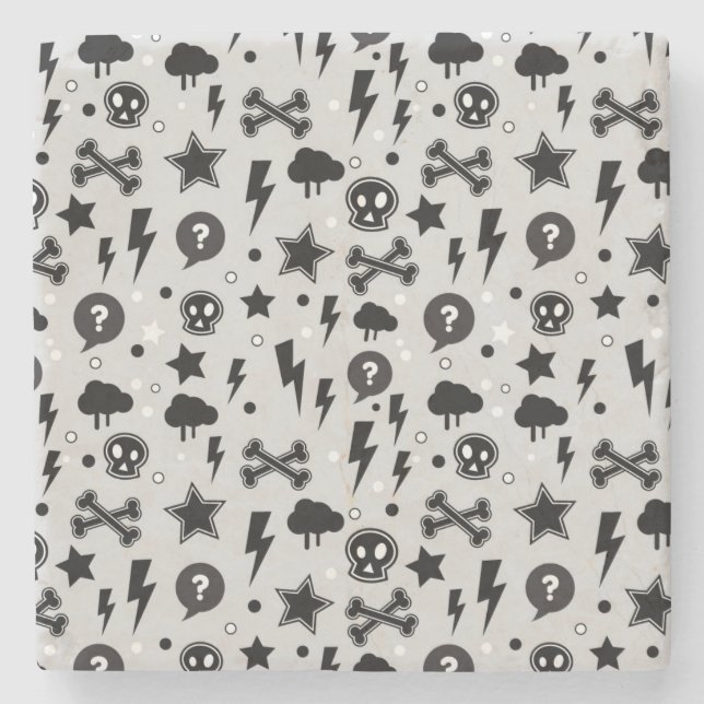 Modisches Muster Steinuntersetzer (Vorderseite)