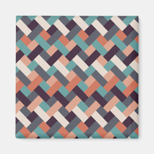 Modisches Muster Stilvolle Mode- Geometrisch Moder Magnet