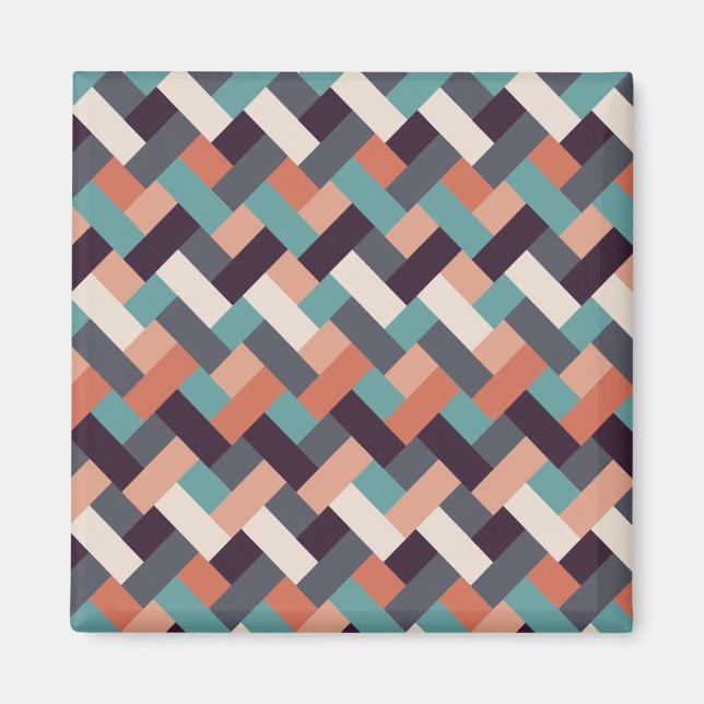 Modisches Muster Stilvolle Mode- Geometrisch Moder Magnet (Vorne)