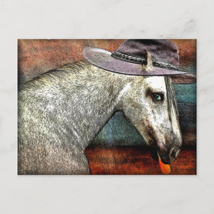 modisches Pferd Postkarte